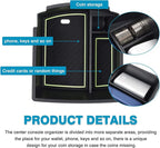 Autorder Center Console Organizer for Hyundai Kona 2018-2021 2022 2023 Accessories Armrest Storage Box Secondary Insert Tray with 3 Color Mats (Not for Kona EV)