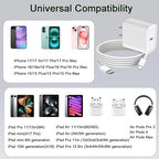 for iPhone 17 Charger, 20W USB C Fast Charging 6.6FT iPhone 16 Charger USB C Woven Cable Cord for iPhone 17/17 Air/17 Pro/17 Pro Max/16/16e/16 Pro/16 Pro Max/15/15 Plus/15 Pro/15 Pro Max/iPad/Air Pods