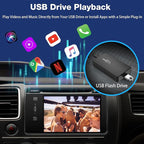 Wireless CarPlay Adapter, 2025 Smart AI Box Supports Netflix/YouTube and More, Dual-Band WiFi & Bluebooth 5.0, Android Auto Magic Box with USB Playback for Cars with Wired CarPlay