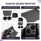 LUWU for 2025 2026 Subaru Forester Accessories Compatible with 2025 2026 Forester Wireless Charging Anti-Slip Mat - Center Console Cup Holder - Armrest Console Secondary Storage Box Insert Tray 3-Pack