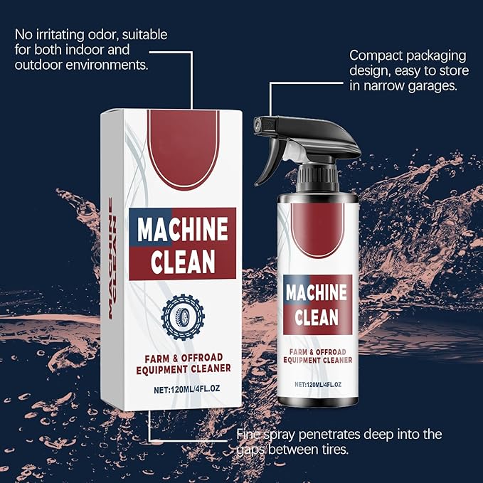 Heavy-Duty Outdoor All Purpose Cleaner, Machine Clean Spray, Car Tire Farm & Offroad Equipment Cleaner, Remove Dirt, Oil, & Grime (2)
