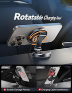 JOYROOM for MagSafe Car Mount Charger with Rotatable Charging Panel, 15W Fast Charging Metal Magnetic Phone Holder, Dashboard Wireless Charger for iPhone Car Mount for iPhone 17/16/15/14/13/12