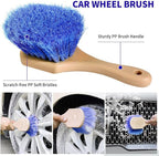 Wontolf 62'' Car Wash Brush With Long Handle - Chenille Microfiber Mop Mitt, Cleaning Kit, Windshield Window Squeegee, Duster, Microfiber Towels, Wheel Tire Brush for Cars, RV, Truck, Boat