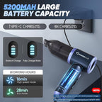SakerPlus Car Vacuum Cleaner- 3 in 1 Cordless Handheld Vacuum Cleaner, 13000Pa High Power Car Vaccum Cleaner with Brushless Motor,Adjustable Cars Vaccum Portable Cordless for Cars,Desktop-DBS03