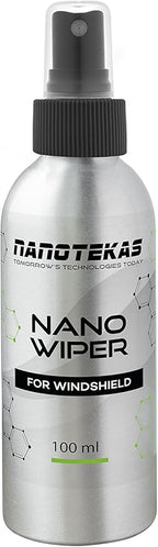 Ceramic Coating for Cars - Nano Wiper Auto Protection Spray Wax - 100 ml Windshield Water Repellent - Glass Guard Car Sealant in Your Car Wax Kit - Hydro Shield for More Visibility
