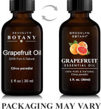 Brooklyn Botany Grapefruit Essential Oil - 100% Pure and Natural - Premium Grade Oil with Dropper - for Aromatherapy and Diffuser - 1 Fl Oz