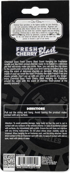 Chemical Guys Hanging Air Freshener, Fresh Cherry Scent 12 Pack, Great for Cars, Trucks, SUVs, RVs, Home, Garage, Workspace, Dorm Room & More (4 x 3 Packs) - AIR40604