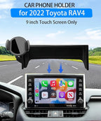 Magnetic Car Phone Mount for Toyota RAV4 2022 Accessories, for MagSafe Strong Magnets Cell Phone Holder 9-Inch Touch Screen Cradles, with Portable Phone Gripper 360° Rotation