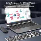 USB Hub for Laptop, 4-Port USB 3.0 Hub USB Splitter USB Extender for Laptop, MacBook, Mac Pro, Mac mini, iMac, Surface Pro, XPS, PC, Flash Drive, Mobile HDD