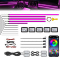Acrylic Interior Car LED Strip Light with Wireless APP, RGB 14 in 1 with 175 inches 600 LEDs Fiber Optic Strip Lights for Car, Dynamic Chasing Sound Active Neon Car Ambient Lighting Kits