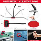 16Pcs Car Wash Cleaning Kit with Foam Gun Sprayer Detailing Brushes Windshield Cleaning Tool Rim and Tire Brush Towels Complete Interior Exterior Detailing Set for Car
