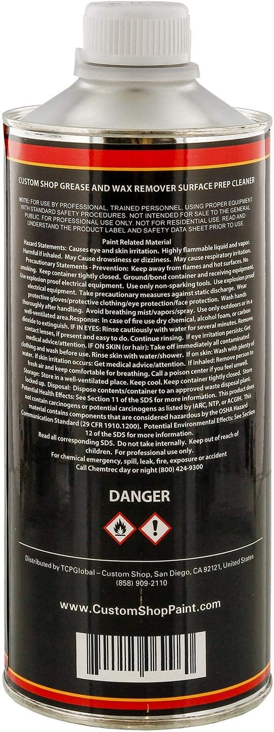 Restoration/Custom Shop KW901 - Automotive Grease and Wax Remover Surface Prep Cleaner for before Automobile Painting and all Painting Projects (Quart)