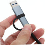 Uonlytech USB Hub Type Dock Expander for Laptops Compact USB Splitter High-Speed Data and Play Compatibility The Go