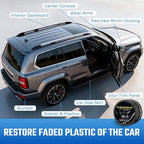 Car Plastic and Trim Restorer – Back to Black Restores Faded Trim, Rubber & Vinyl, Long-Lasting Ceramic Coating & UV Protection, Non-Greasy Formula Black Plastic Restorer for Interior and Exterior