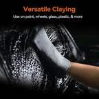 Premium Clay Mitt for Car Detailing – Advanced Grade Clay Bar Glove Removes Overspray, Water Spots, Iron & Rail Dust | Fast, Reusable, Scratch-Free