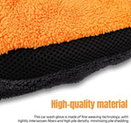 wuyaoyao 2PCS Car Wash Mitts, Soft Coral Fleece Cleaning Glove for Cars Washing, Scratch-Free & Lint-Free, Reusable Microfiber Wash Mitts, Automotive Cleaning Supplies, Car Accessories (Square Glove)