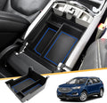 LFOTPP Edge Console Organizer for Ford Edge Console Tray [SE/SEL/ST-Line/Titanium/ST] ABS Storage Tray, EZ to Install, Keep Tidy & Organized, Blue