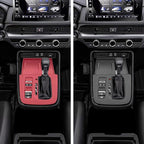 Temmis Center Console Silicone Organizer Wrap for Honda CRV 2023-2026 (Gasoline & Hybrid), Full-Wrap Center Consel Electrostatic adsorption Cover for Honda CRV-Black