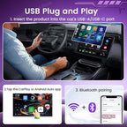 CarlinKit CP2A Pro AI Box – Convert Wired CarPlay to Wireless & Android Auto Supports Mainstream Streaming Video(Built-in)