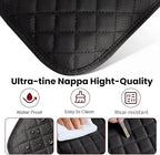 Upgraded Car Middle Center Console Cover with 2 Storage, Universal Microfiber Leather Car Armrest Cover Cushion for for Most Vehicles, Memory Foam Comfort Stylish Leather Scratch-Resistant, Thickened