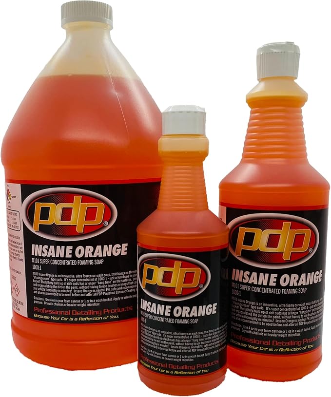 Professional Detailing Products - PDP Insane Orange - Super Concentrated Foaming Car Wash Soap 1 Gallon