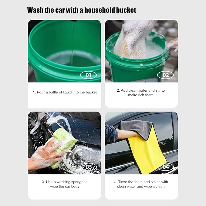 Car Soap Agent - Protective Polishes, Lustrous Finish, Concentrated Exterior, Maintenance Wash Formula | Gentle Deep Restoration Treatmentes Degreaser Solvent Solution For Truck Motorcycle RV Boat