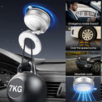 Jikasho Vacuum Magnetic Car Phone Holder for Magsafe, Hands-Free 360° Adjustable Suction Cup Phone Mount for Car/Gym/Mirror/Smooth Surface, Compatible with iPhone & Android (White)