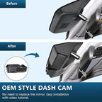 Mangoal 4K Dash Cam for Honda Pilot 2016-2022 Gen 3 YF5/6, Passport 2019-2025 Gen3 YF7/8, Ridgeline 2017-2026 Gen2 YK2/3(Model A), Integrated OEM Look, UHD 2160P Video, WiFi & App, GPS, 64GB Card