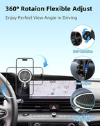 PZK Car Phone Holder for Hyundai Elantra 2021-2025 2026 SE/SEL/Sport/Limited/N Line Accessories 8-Inch/10.25-Inch Screen Magnetic 15W Fast Wireless Charger Car Phone Mount Not Affect Air Vent
