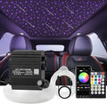 Starlight Headliner Kits for Car, Twinkle & Meteor 2-in-1 Light Engine, 550pcs 0.03in 9.8ft RGBW Fiber Optic Lights Star Ceiling Sky Decoration for Car/Home, White Shooting Stars 12W Starlight kit