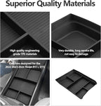 LUWU for 2022-2026 Rivian R1T/R1S Center Console Organizer Rivian Armrest Storage Armrest Organizer Insert Tray Rivian R1T/R1S Lower Console Organizer Storage Tray 2025 2026 Rivian R1T/R1S Accessories