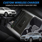 Wireless Car Charger Compatible with Honda CR-V/CRV Hybrid 2021 2022, 15W Qi Fast Charging Phone Charger Pad for 6th Gen Honda CR V Center Console Accessory Panel, Gift for Honda CRV Owners