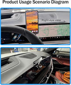 Car Phone Holder for 2026 2025 2024 BMW X5 X6 /2026 2025 2024 2023 BMW X7 14.9-inch Screen, 360° Rotation Cell Phone Mount Compatible with MagSafe