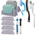 11Pcs Window Track Cleaning Tools, Groove Gap Cleaning Brush Kit, Deep Cleaner for Door Tracks, Sliding Doors, Tile Lines and Shutter