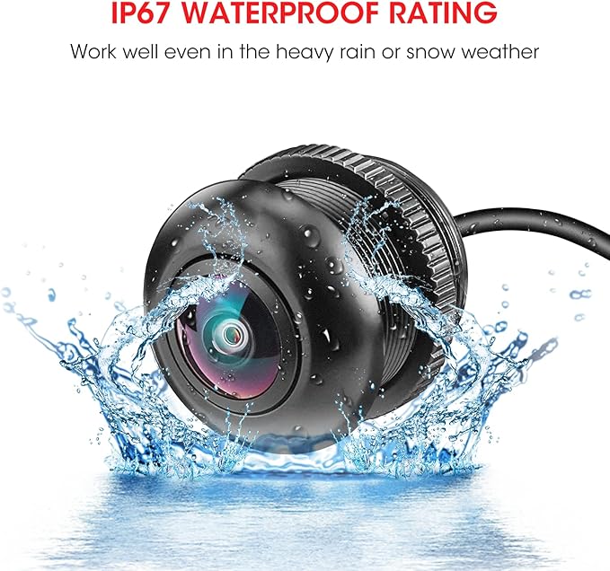 RZR Front Camera Kit, 720P HD 170 Degree Wide Angle, Plug and Play Compatible with Polaris RZR PRO XP Turbo 1000 900 PRO R