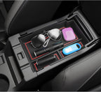 LUWU Center Console Organizer Compatible with Subaru Crosstrek & Impreza 2024-2026 Accessories Armrest Console Secondary Storage Box Insert Tray ABS Material with Coin Holder Red