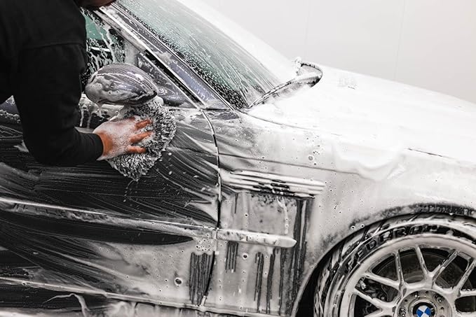 Armour Detail Supply Shampoo+ High-Foaming pH Neutral Shampoo, Professional Automotive Cleaning, Compatible with Foam Cannons or Bucket Washes - 16oz Bottle