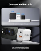 Pixel 10 9 8 Pro XL Charger Fast Charging, 2Pack 45W Dual Port USB C Super Fast Wall Charger Block with 10FT Long Type C to C Cable Cord for Google Pixel 10/10 Pro XL/10 Pro Fold/9a/9/9 Pro/8a/8/7/6/5