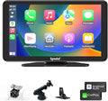 Spedal Car Play with Backup Camera, Portable CarPlay and Android Auto 7" CarPlay Screen for Car, Mirror Link/Bluetooth/Navigation/Voice Control