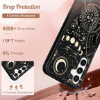 for Samsung Galaxy A14 5G Phone Case - Compatible with MagSafe Women Girls Cute Magnetic Protective Cover Girly Aesthetic Sun Moon Heavy Duty Shockproof Design for Samsung Galaxy A14 5G Cases