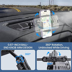 Surfcabin Dash Platform Phone Mount Compatible with 2019 2020 2021 2022 2023 2024 2025 Chevy Silverado & 2019-2021 GMC Sierra 1500 Accessories Metal Cell Phone Holder
