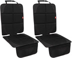 MORROLS Car Seat Protector, 2 Pack Carseat Protector with Thick Padding, Baby/Pets for Child Car Seat-Mesh Pockets-Waterproof-Universal Size(Black)