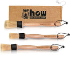 H.O.W Detailing Brush Set Ultra Soft Boars Hair Detailing Brushes 3 Pack, Detail Automotive Interior or Exterior, get Professional Results with Proper Detail Brushes Car Detailing