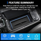 SXCY [Double-layer for 2023-2025 2026 Lexus RX350 Center Console Organizer 2024 2025 2026 RX350 RX Hybrid RX 350h/ RX 500h Accessories [Soft Silicone] Center Console Tray Middle Console Organizer