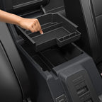 Mabett Double-Layer Console Organizer for Bronco 2025,2026 4-door, Armrest Storage Box with Non-Slip Mat for Bronco Accessories (Not for Manual Transmission Not for Bronco Sport)