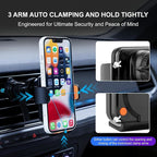 15W Fast Wireless Car Charger with Air Tracker Tag GPS Bulid in(iOS Only)-Air Vent Phone Mount, Works with Apple Find My, Hidden＆Undetectable (Wireless Car Charger with Tracker)
