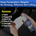 SHIELDOM Car Interior Cleaner Kit Multifunctional Foam Cleaner, Clean Cars Seat Carpet Upholstery with Detailing Brush & Towel Deep Inside Cleaning Remove Stain from Leather/Fabric/Vinyl/Plastic - 5oz