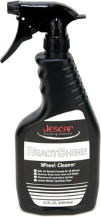 Jescar ReactShine Wheel Cleaner & Iron Remover – 22oz – Removes baked-in brake dust, road grime, and contaminants, Fast Acting, Safe for Paint, Alloy Wheels, Most Finishes