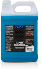 Optimum No Rinse Wash and Shine Version 5 - ONR Rinseless Car Wash Soap for Auto Detailing, Use On Paint, Ceramic Coatings, Glass, Interior (1 Gallon)
