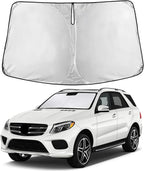 EcoNour Windshield Sunshade Compatible for Mercedes-Benz GLE Class 2012-2017 2018 2019,(Not Fit for GLE Class Coupe) Sun Visor for Front Window Sun Shade Cover, UV Heat Protector, Car Accessories